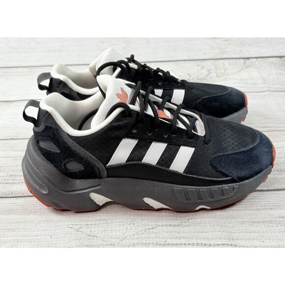 Women Adidas ZX 22 Boost Running Shoes Sneakers White Grey GX8662 Size 7 - Picture 4 of 8